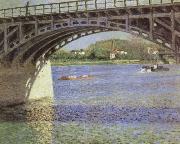 Gustave Caillebotte The Bridge at Argenteuil and the Seine painting